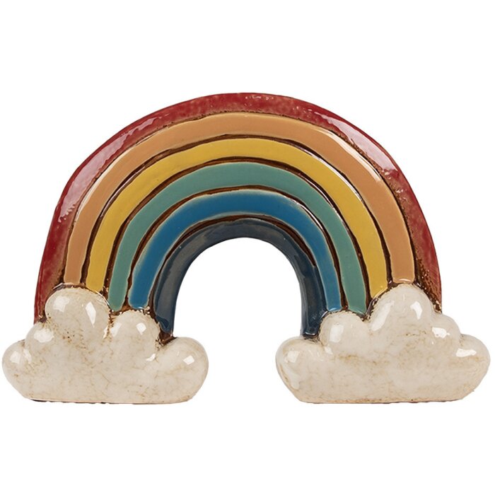 Clayre & Eef 6CE1865 Decoración Maceta Flor Cerámica Multicolor 26x9x16 cm