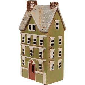 Clayre & Eef 6CE1870 Portavelas Casa Cerámica...