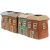 Clayre & Eef 6CE1888 Decoración Macetero Multicolor 31x9x11 cm Estilo campestre
