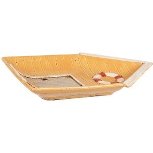 Clayre & Eef 6CE1867 Plato Amarillo Beige 25x17x3 cm...