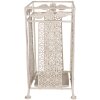 Clayre & Eef 6Y5664 Paragüero Hierro Blanco Antiguo 24x24x49 cm