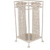 Clayre & Eef 6Y5664 Paragüero Hierro Blanco Antiguo 24x24x49 cm