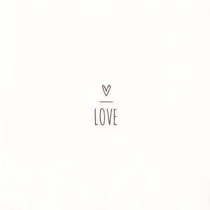 Clayre & Eef 73086 Servilletas de Papel Love Blanco...