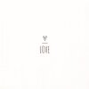 Clayre & Eef 73086 Servilletas de Papel Love Blanco 33x33 cm 20 piezas