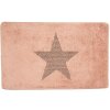 Clayre & Eef BM0010P Alfombra de Baño Star Rosa 78x48 cm