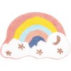 Clayre & Eef BM0016 Alfombra de baño arco iris nube 60x40 cm