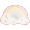 Clayre & Eef BM0016 Alfombra de baño arco iris nube 60x40 cm