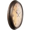 Clayre & Eef 6KL0825 Reloj de pared vintage Ø 55 cm Marrón / 1xAA