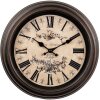 Clayre & Eef 6KL0828 Reloj de pared estilo vintage Ø 31 cm / 1xAA