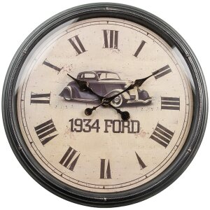 Clayre & Eef 6KL0830 Reloj de pared Vintage 1934 Ford...