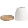 Clayre & Eef 6CE1835 Portacandelitas Blanco Ø 9x10 cm