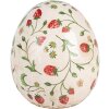Clayre & Eef 6CE1919L Huevo Decorativo Cerámica Beige Rojo Ø 14x16 cm Estilo Campestre