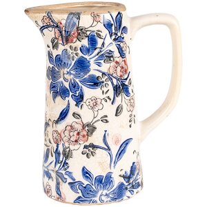 Clayre & Eef 6CE1923M Jarra decorativa motivo floral...