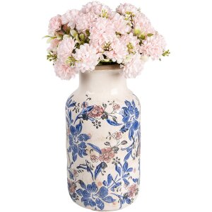 Clayre & Eef 6CE1928M Jarrón diseño flor Ø 14x26 cm