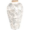 Clayre & Eef 6CE1934L Jarrón Cerámica Beige Gris Ø 24x40 cm
