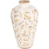 Clayre & Eef Jarrón 6CE1937S Decoración floral Ø 17x30 cm