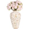 Clayre & Eef Jarrón 6CE1937S Decoración floral Ø 17x30 cm