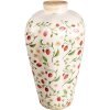 Clayre & Eef Jarrón 6CE1939L Diseño fresa Ø 24x40 cm