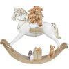 Clayre & Eef 6PR4921GG Decoración Caballo balancín 18x4x15 cm