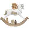 Clayre & Eef 6PR4921GG Decoración Caballo balancín 18x4x15 cm