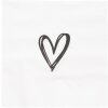 Clayre & Eef 73087 Servilletas de papel motivo corazón 33x33 cm 20 piezas