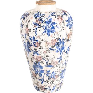 Clayre & Eef 6CE1935L Jarrón motivo floral...