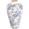 Clayre & Eef 6CE1935L Jarrón motivo floral Ø 24x40 cm