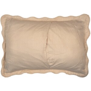 Clayre & Eef Q198.060 Colcha 180x250cm con Funda Cojín Patchwork Beige