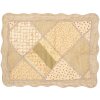 Clayre & Eef Q198.060 Colcha 180x250cm con Funda Cojín Patchwork Beige