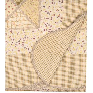 Clayre & Eef Q198.061 Colcha 230x250 cm 2 Fundas de almohada 50x70 cm