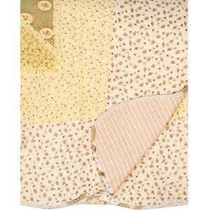 Clayre & Eef Q200.061 Colcha 230x250 cm 2x Funda de almohada 50x70 cm Patchwork