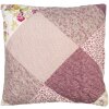 Clayre & Eef Q201.030 Funda de cojín patchwork 50x50 cm Rosa estampado floral