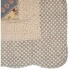 Clayre & Eef Q203.060 Colcha 180x250 cm con Funda Cojín 50x70 cm Vintage