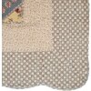 Clayre & Eef Q203.061 Colcha 230x250 cm 2 Fundas de almohada 50x70 cm