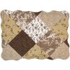Clayre & Eef Q205.060 Colcha 180x250 cm 1x Funda de almohada 50x70 cm Marrón