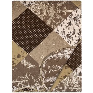Clayre & Eef Q205.061 Colcha patchwork 230x250 cm 2 fundas de almohada 50x70 cm