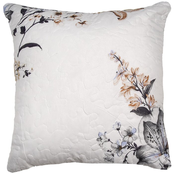 Clayre & Eef Q207.020 Funda de cojín estampado flores 40x40 cm