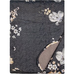 Clayre & Eef Q208.060 Colcha 180x250 cm 1 Funda de almohada 50x70 cm Negro