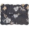 Clayre & Eef Q208.060 Colcha 180x250 cm 1 Funda de almohada 50x70 cm Negro
