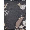 Clayre & Eef Q208.061 Colcha 230x250 cm 2 Fundas de almohada 50x70 cm Antracita