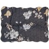 Clayre & Eef Q208.061 Colcha 230x250 cm 2 Fundas de almohada 50x70 cm Antracita