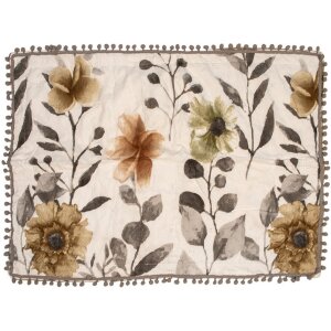 Clayre & Eef Q210.061 Colcha 220x240 cm 2 Fundas de almohada 50x70 cm Floral