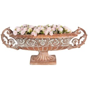 Clayre & Eef 5MG0049 Decoración maceta aspecto antiguo 81x19x36 cm