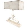 Clayre & Eef 6LMC0108 Lámpara de mesa vintage crema 50x20x56 cm E27 max 60W