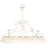 Clayre & Eef 6LMC0108 Lámpara de mesa vintage crema 50x20x56 cm E27 max 60W