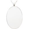 Clayre & Eef 52S321 Espejo cabeza de ciervo oval 50x10x89 cm