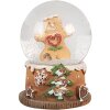 Clayre & Eef 65765 Globo de nieve hombre de jengibre Ø 5x6 cm