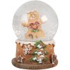 Clayre & Eef 65765 Globo de nieve hombre de jengibre Ø 5x6 cm