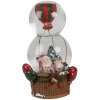 Clayre & Eef 65768 Globo de nieve Papá Noel globo aerostático con música 21 cm