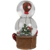Clayre & Eef 65768 Globo de nieve Papá Noel globo aerostático con música 21 cm